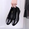 Winter Women's Waterproof Non-slip Soft Leather Soft-soled Leather Shoes Women's Wedge Heel Flat-soled Leather Shoes