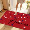 1pc Indoor Welcome Mat Compatible for Bedroom/Living Room - Non-Slip Soft Flannel with PVC Backing, Comfortable Floor Mat Suitable for Christmas Decor