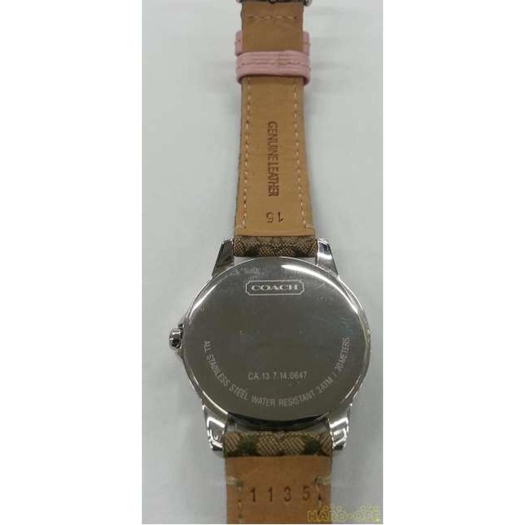 Used COACH CA.13.7.14.0647 Quartz analog watch