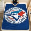 Toronto Blue Jays Print Flannel Blanket, High quality Comfortable for All Seasons, Home Decor, Warmth and Comfort, Perfect for Christmas Gifts