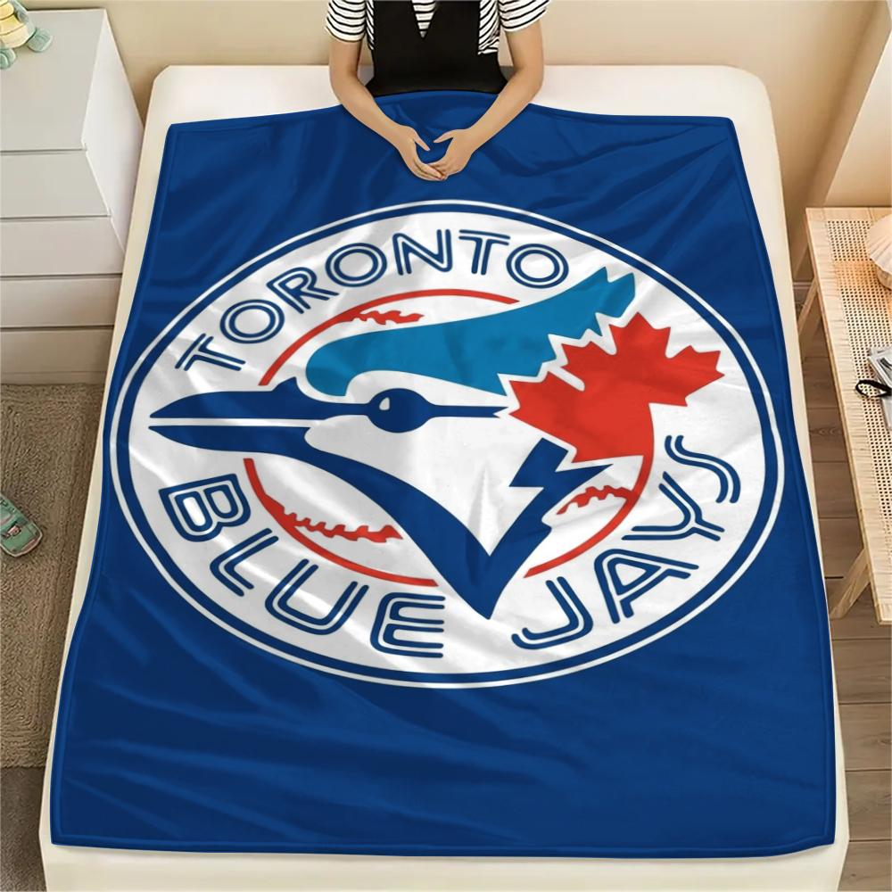 Toronto Blue Jays Print Flannel Blanket, High quality Comfortable for All Seasons, Home Decor, Warmth and Comfort, Perfect for Christmas Gifts
