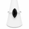 Black Onyx Marquise Ring 925 Sterling Silver, Faceted Onyx Gemstone Ring, Sleek Minimalist Jewelry, Elegant Handmade Dainty Ring