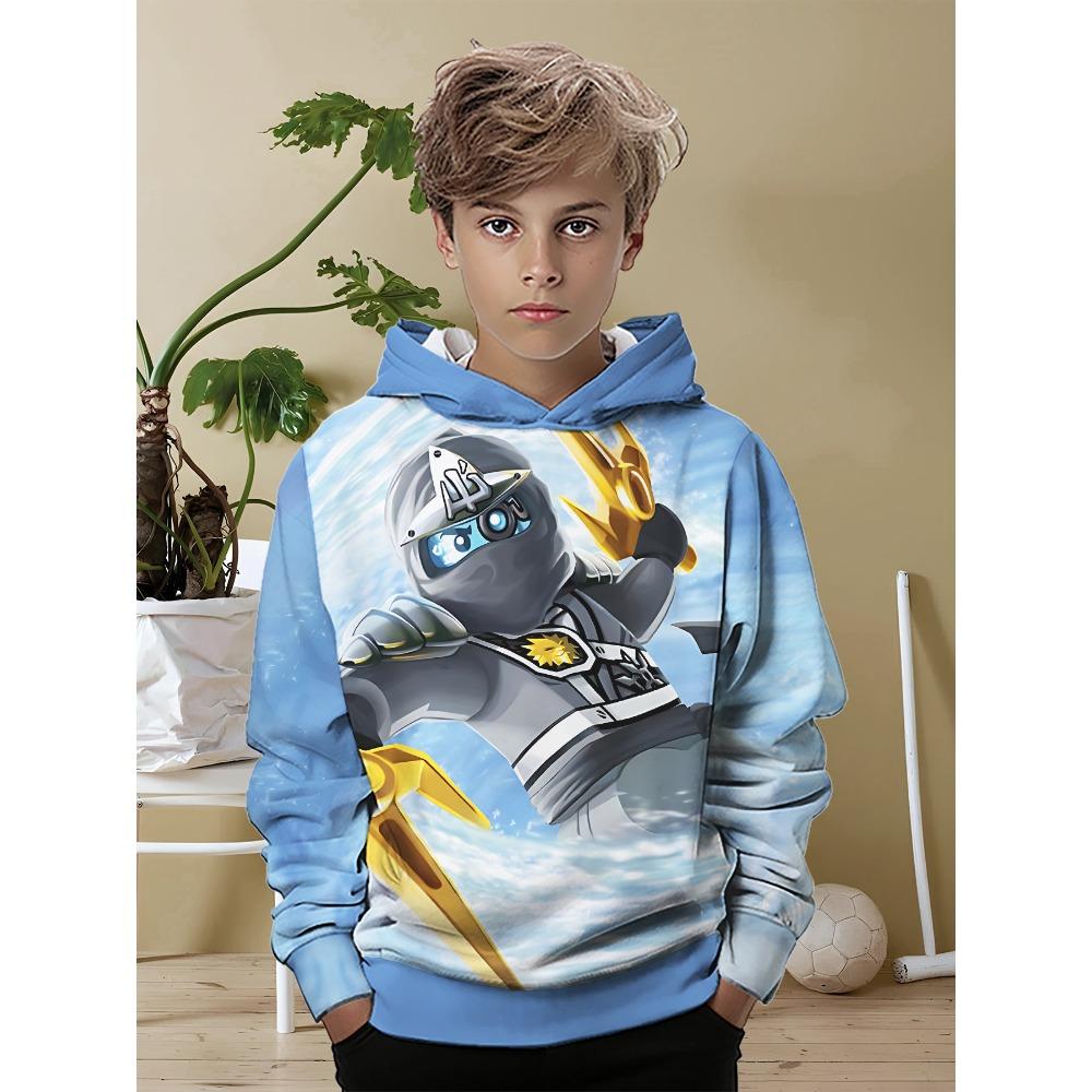 3D Print Cartoon Game All Seasons N-ninjagos Children Casual Sweatshirt Cool Pullover Tops Unisex Clothes Boy Girl Hoodies