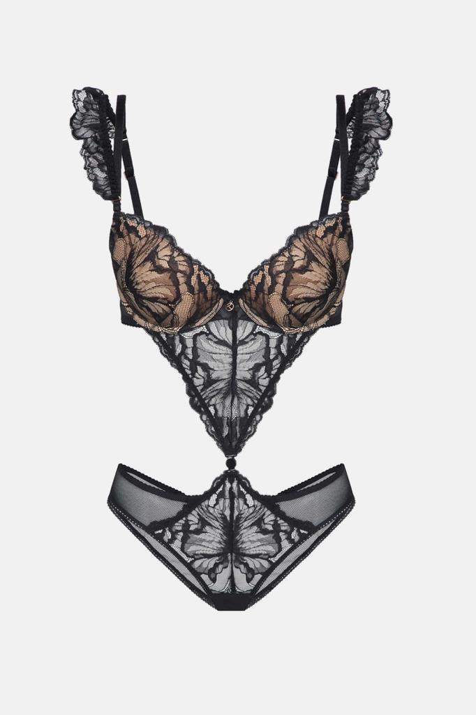 Set of Linen: Padded Bra and Slip Panties Kleo (91064)