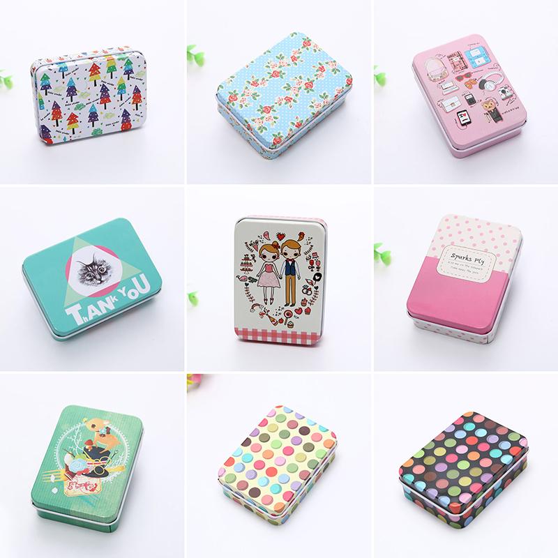 Cartoon Tin Box Sealed Jar Packing Box Jewelry Candy Storage Cans Coin Gift Box