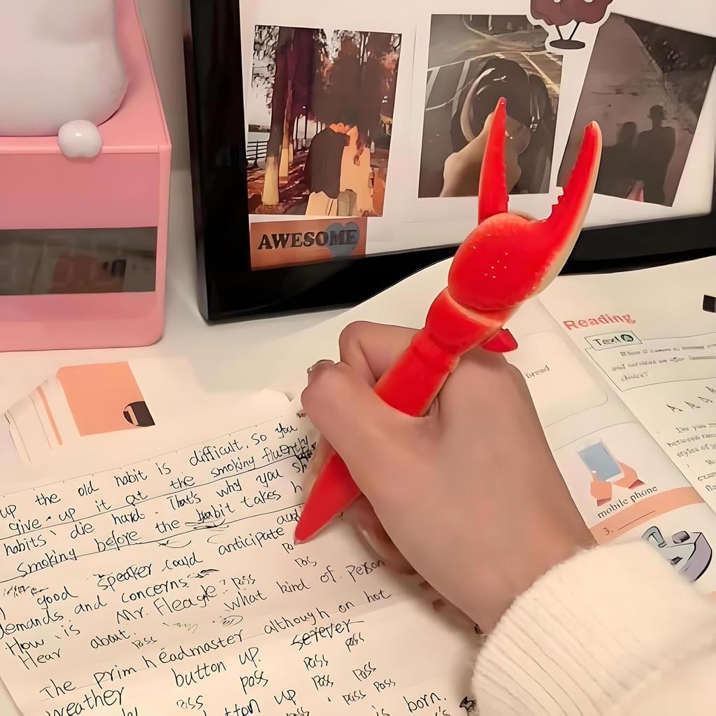 Crab Lobster Claw Gel Pens, Ocean Themed Writing Pens, Novelty Office School Supplies