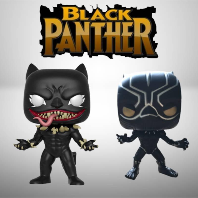 Pop Avengers Black Panther Venom Black Panther Classic Character Commemorative Action Figure Model Toy 10cm, Pvc Material
