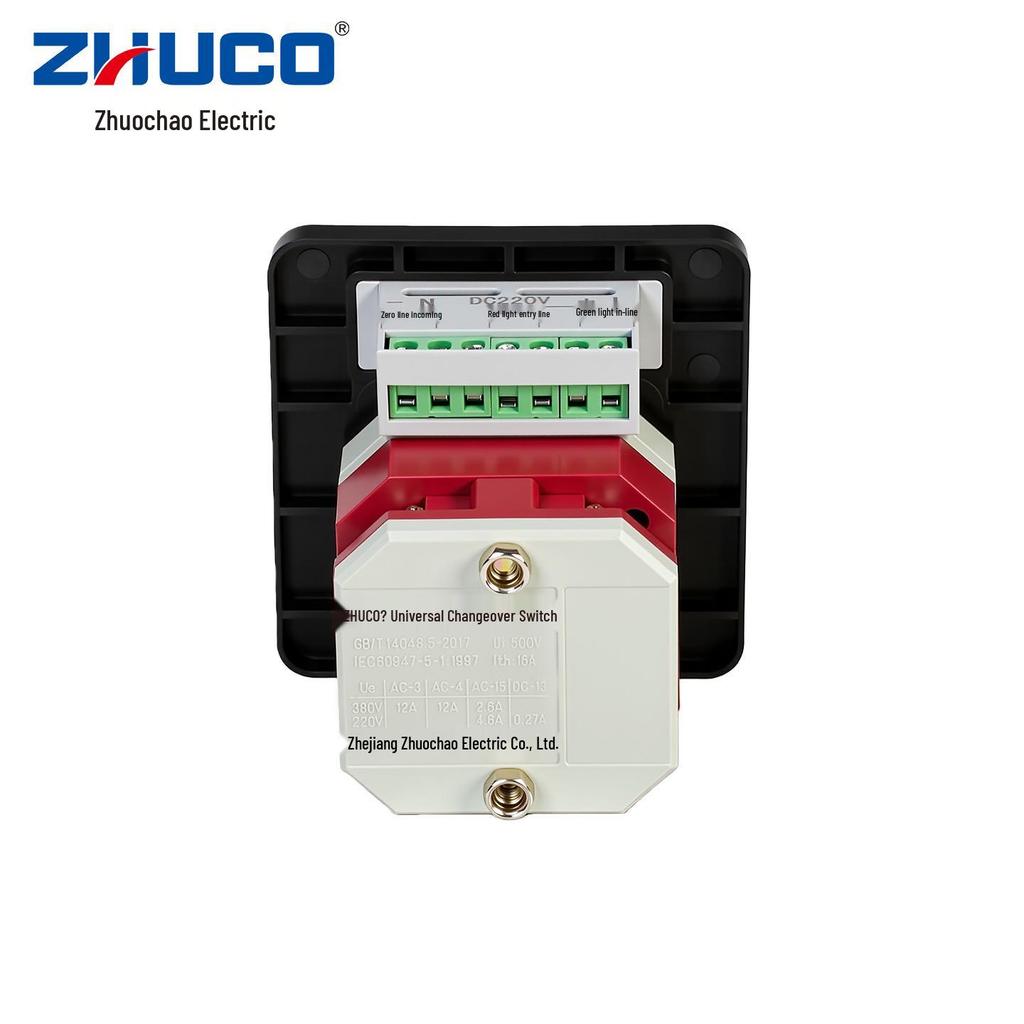 Zhuochao LW12-16/Z4.0011.1-72S3 Three-Position Illuminated Self-Resetting Lock Switch