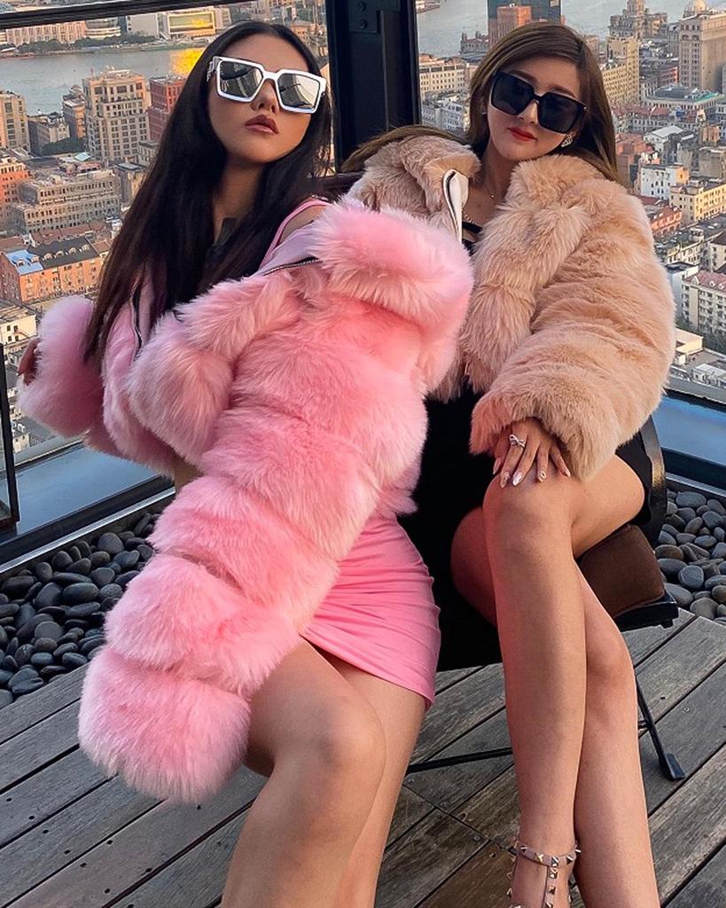 New European & American Short Faux Fur Coat