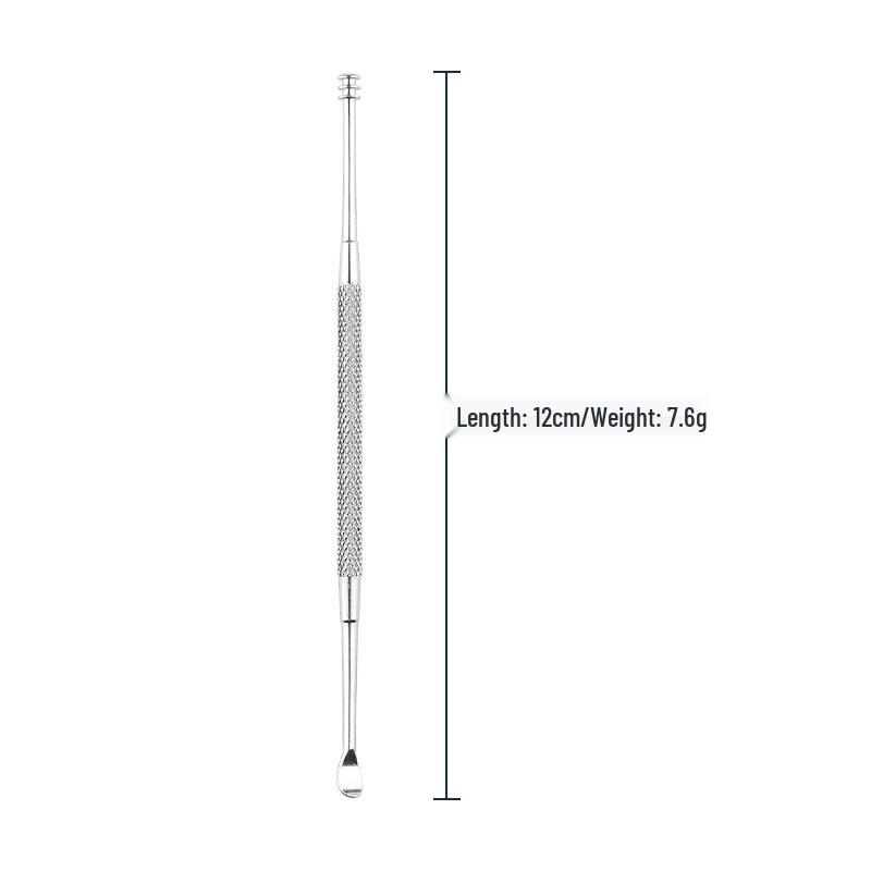 Stainless Steel Double-Headed Spring Ear Cleaner Tool