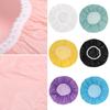 Solid Color Salon Product Wash Tool Hair Protect Waterproof Hats Elastic Band Bathing Shower Cap