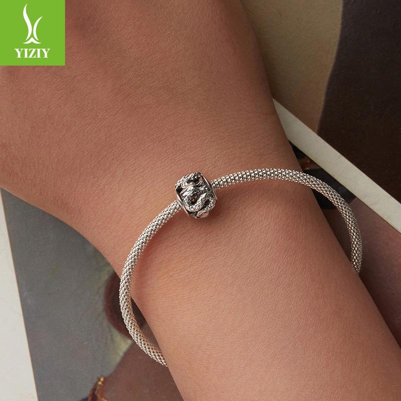 China Fengfeilong Beaded Diy Accessories S925 Sterling Silver Mysterious Lucky Beads Loose Beads