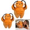 Plush Muscular Cockroach Toy Stuffed Cartoon Roach Plushie Simulation Animal Doll Pillow Home Living Room Bedroom Decoration Birthday