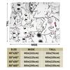Boykisser Silly Cat Cartoon Blanket Fleece Spring Autumn  Multi-function Ultra-Soft Throw Blanket for Bed Travel Rug Piece