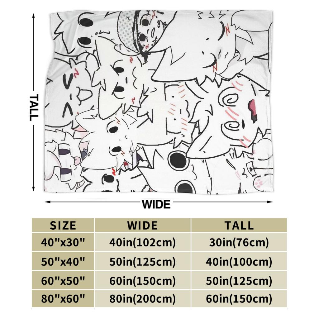 Boykisser Silly Cat Cartoon Blanket Fleece Spring Autumn Multi-function Ultra-Soft Throw Blanket for Bed Travel Rug Piece