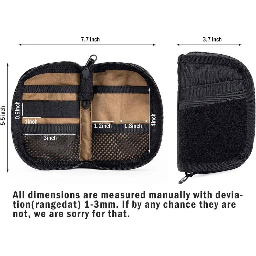 7 Pockets EDC Tool Storage Bag Credit Card Wallet Outdoor Gear Organizer  Camping Hiking