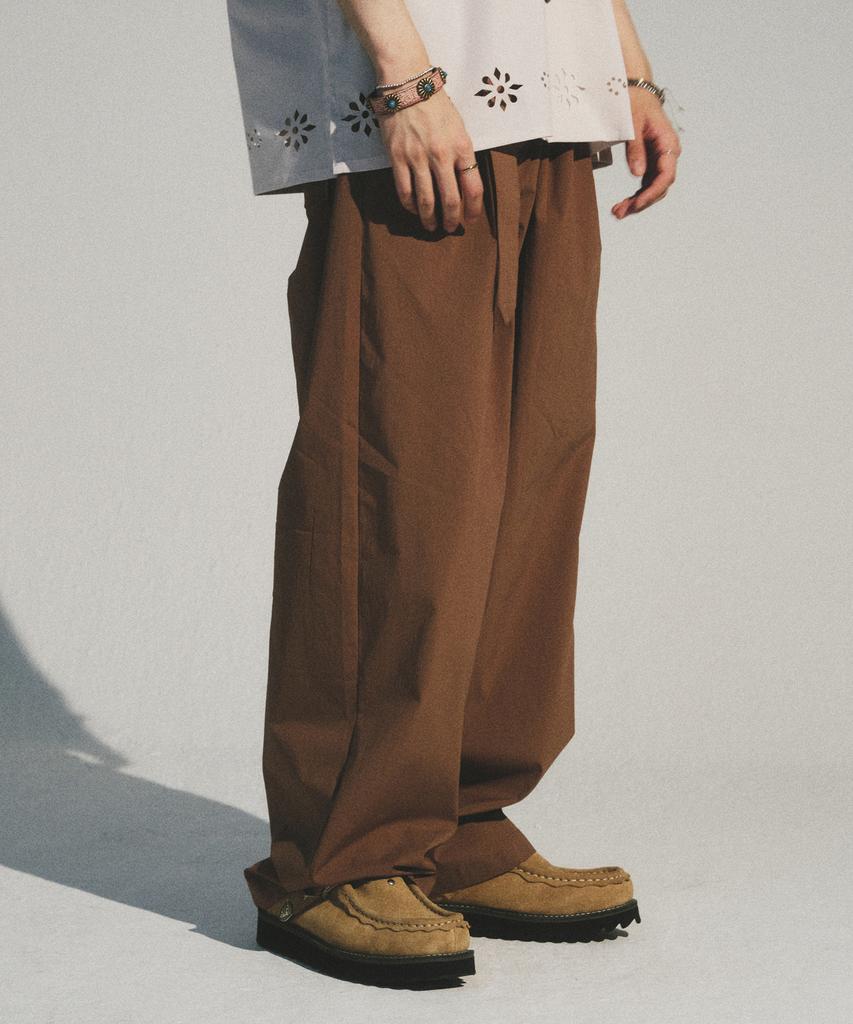 Kodeu Matics Relaxed Belted Pants_Brick Brown
