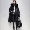 Giacca da donna in piumino ispessita in inverno per trattenere il calore, cappotto da donna lungo medio alla moda liscio e lavabile