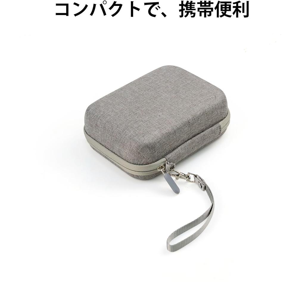 BEADY Protective Storage Case for Fujifilm Instax Mini EVO and LiPlay Link 2 Cameras, Gray, with Strap