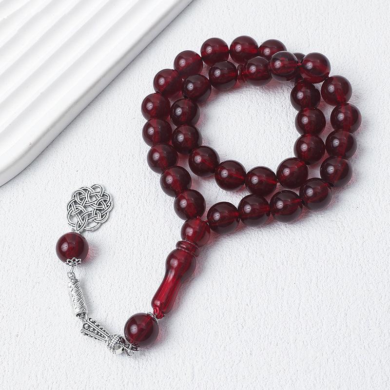 33-Bead 12mm Tasbih Muslim Prayer Bracelet Hui Arabic Jewelry
