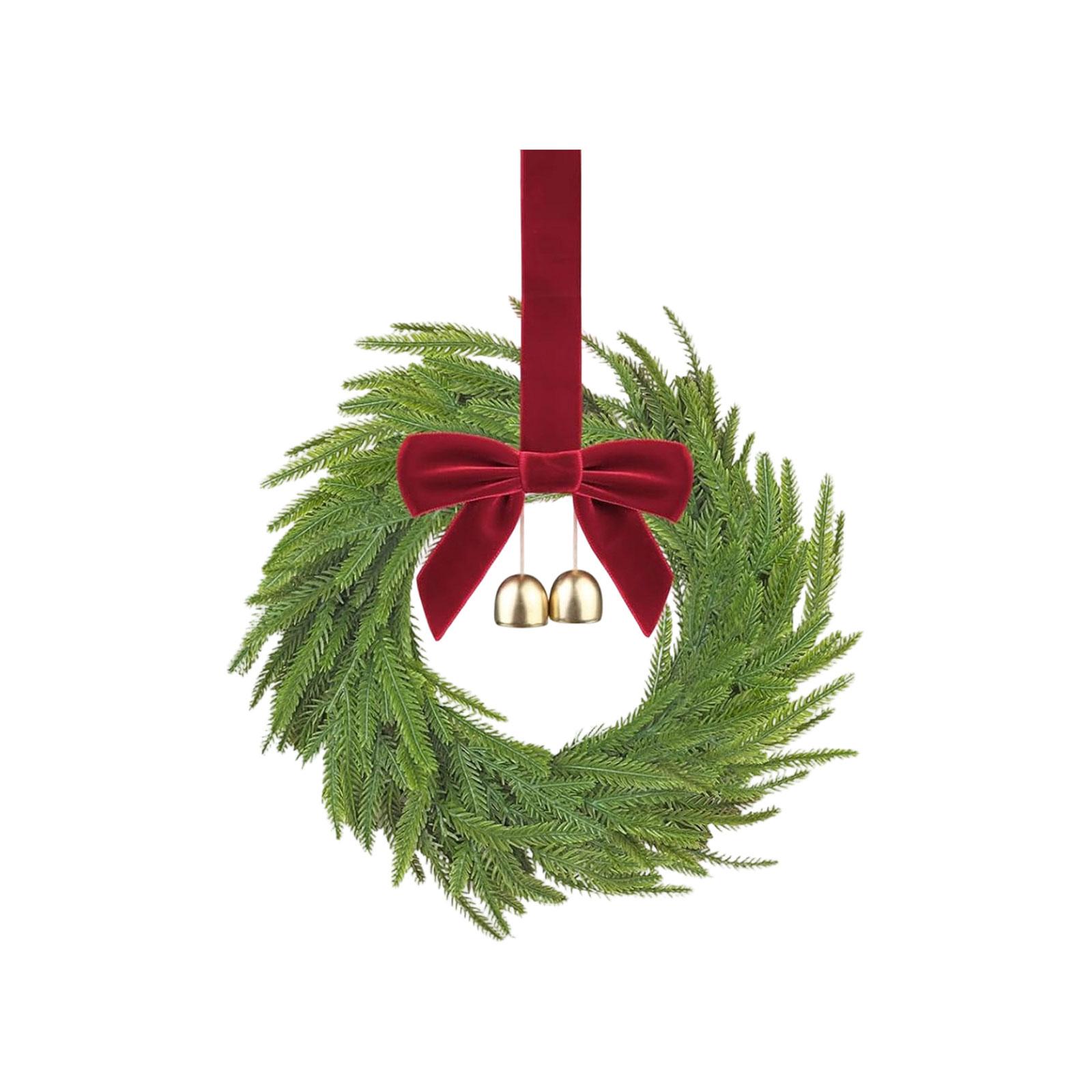 

Рождественские украшения Гирлянда Витрины Дверные подвески Оформление площадки Рождественские венки Плетеные венки One Size зелёный