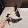 Moda Nowe Wysokiej klasy Damskie Wykwintne Szpilki Seksowny Temperament Jednolity Kolor Czółenka na Wysokim Obcasie Damskie Wysokiej jakości Buty