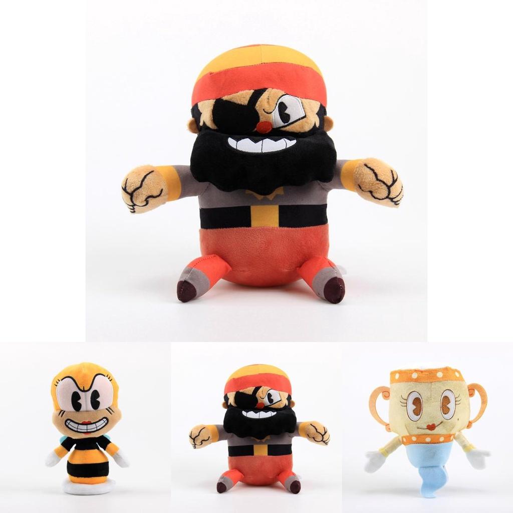 Peluche di alta qualità di Cuphead Capitano Brineybeard Bambola morbida imbottita Perfetta per i regali