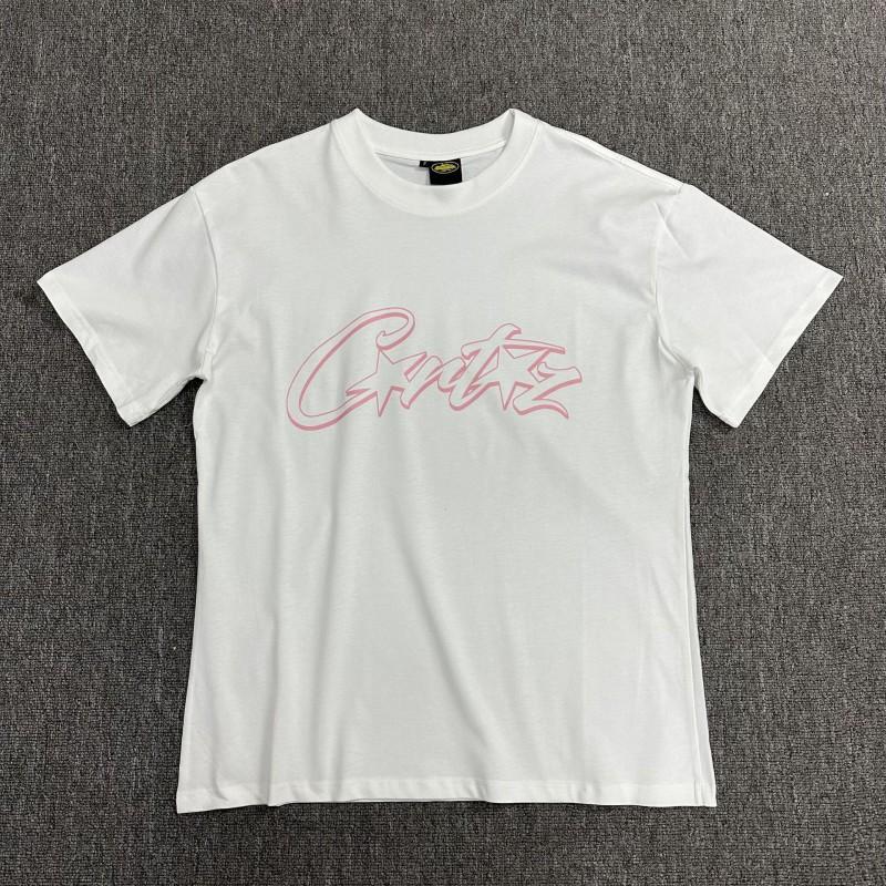 Corteiz Streetwear Baumwoll-T-Shirt Herren Lockerer Schnitt Rundhals Kurzarm Hip Hop Grafik-T-Shirt