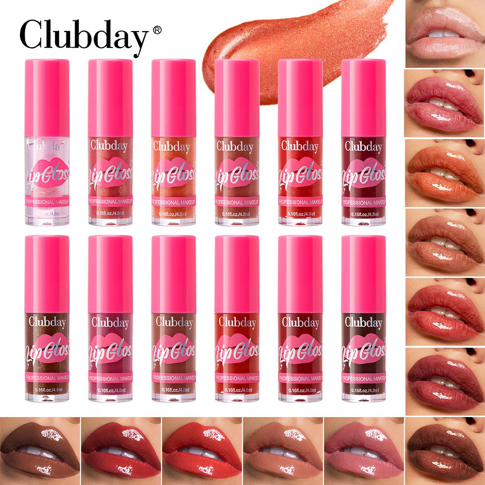 12-color multi-color lip gloss, moisturizing and easy to apply.
