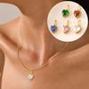 Popular Stainless Steel Heart-Shaped Zircon Pendant - DIY Jewelry Charm