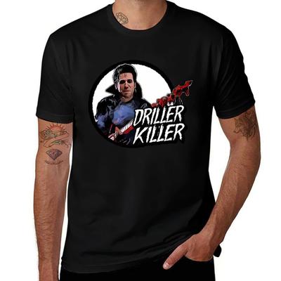 Driller Killer TShirt Streetwear Print Tee Shirt