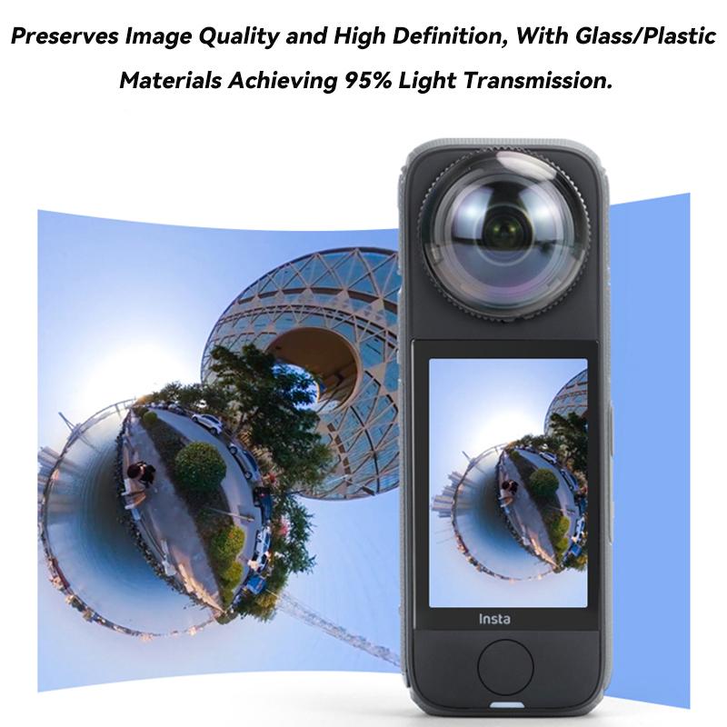 Lens Guards for Insta360 X4 Air Optical Plastic / Glass Lens Scratch-resistant Protector for Insta 360 X4 Air Camera Accessories