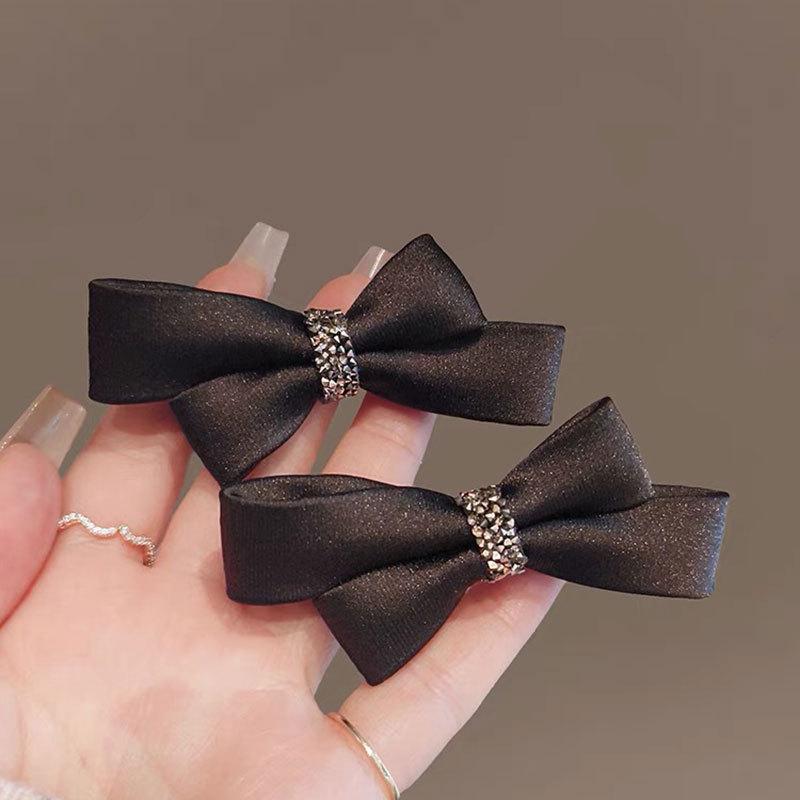 Korean Dongdaemun Elegant Bow Duckbill Hair Clip for Bangs