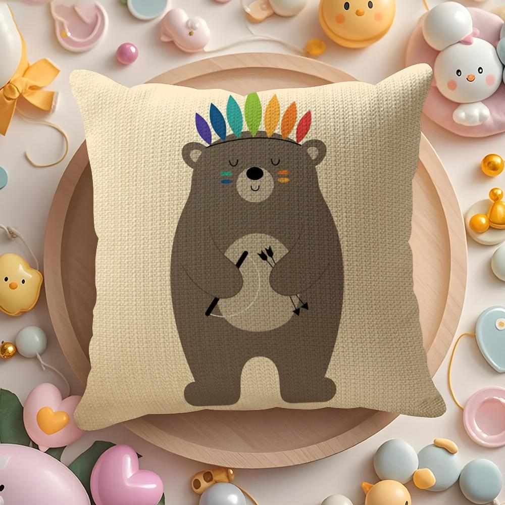 Nordic Modern Anime Pillow Case Pattern Printed Pillowcase for Living Room Sofa Cushion Cover & Bedroom Decor