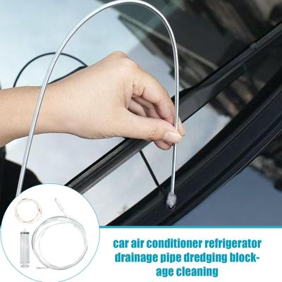Refrigerator Drain Hole Cleaner Tool Kit 3/6m Long Flexible Pipe Cleaning Brush for AC Vent Car Sunroof Windshield Dredging Tool