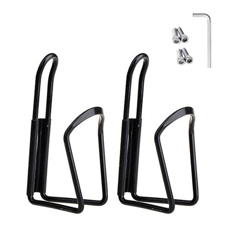 Aluminum Alloy Bicycle Water Bottle Cages, Bottle Holder, MTB Bike Drink Holders with Screws, Classic Cycling Accessories, 2Pcs