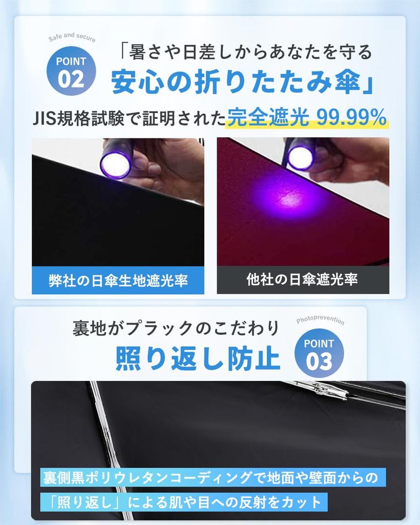 JIS Certified Folding Parasol with UV Protection and Heat Perfect for Rain or Perfect for the Rainy and Full Light Heatstroke Includes Storage A Great