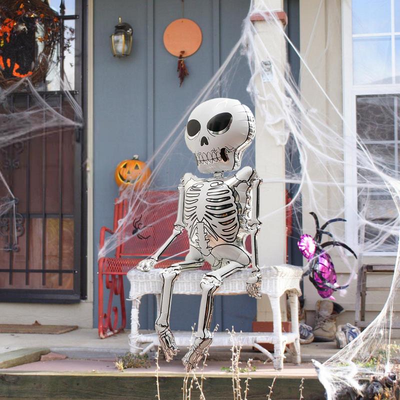 Halloween Skeleton Decor Supplies Halloween Large Skeleton Man Inflatables Ghost Halloween Party Decoration Skeleton Man Kid Toy