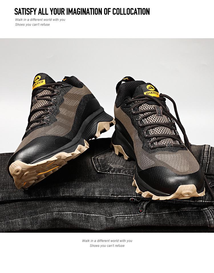 Men's Breathable Hiking Shoes - Comfortable Outdoor Mountaineering Footwear