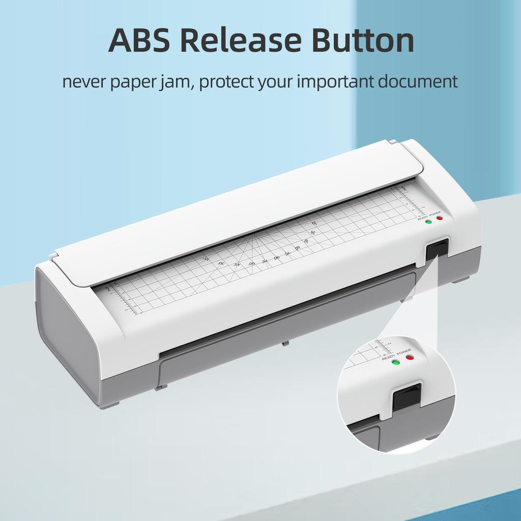A4 Desktop Laminating Machine 9 Inches Thermal Laminator Machine Hot and Cold Lamination 230mm Entry Width Quick Warm-up