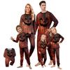 Print Cute Family Set Pajamas, Home Clothes, Family Set Long Sleeve Top Pants Set