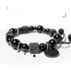Men’s High-End Adjustable Braided Obsidian & Retro Volcanic Stone Bracelet