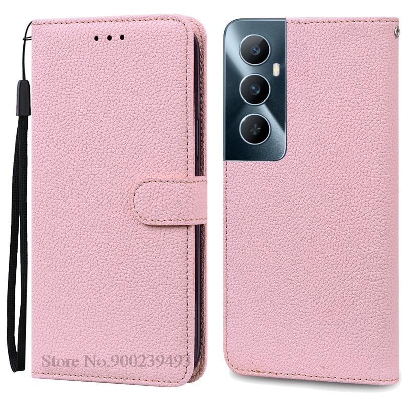 Per Realme C65 Custodia Portafoglio in Pelle con Patta Custodia per Telefono Per Realme C65 4G Coque Fundas Per Oppo Realme C65 Custodia per Telefono