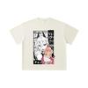 260 GSM Double Yarn 32 Count 100% Cotton Chainsaw Man V57 Power Print Unisex Heavy Cotton T Shirt