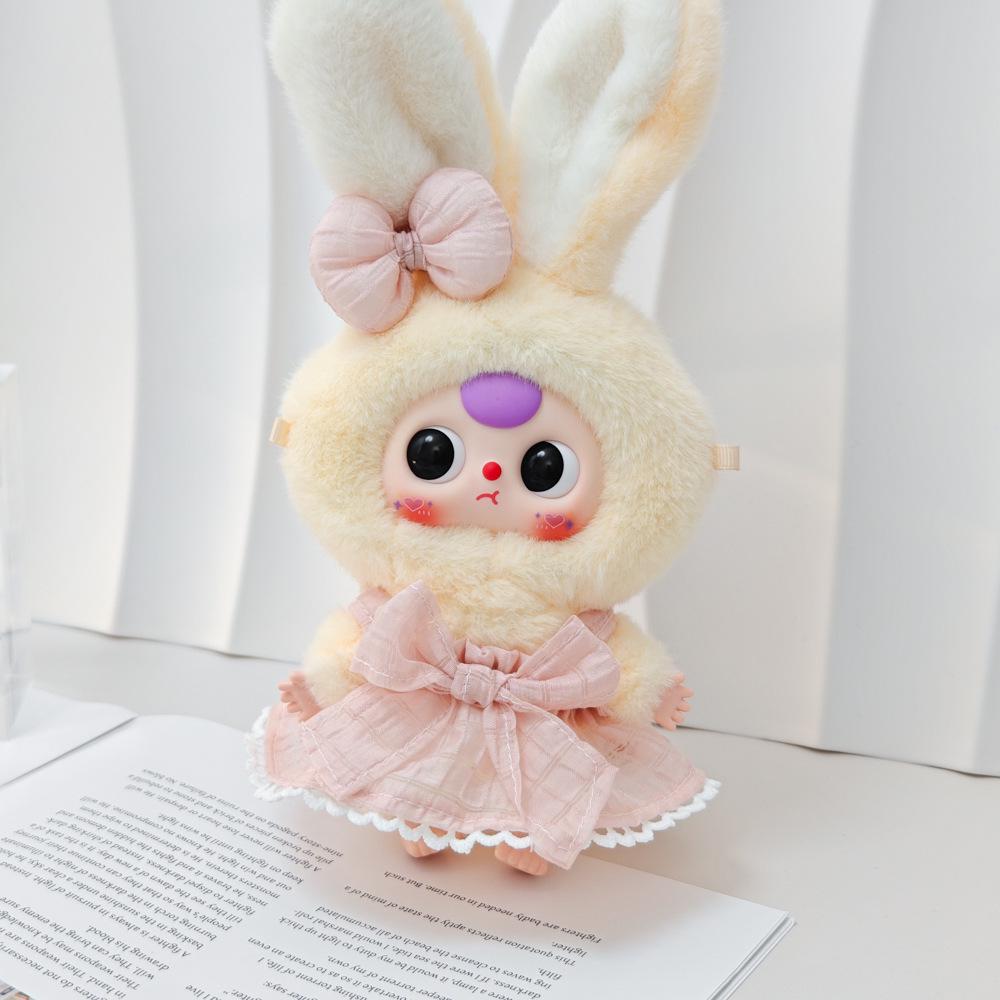 Macaron Little Rabbit Doll Clothes: Cute Pendant, Outfit for 3-Year-Old, Blind Box Edition