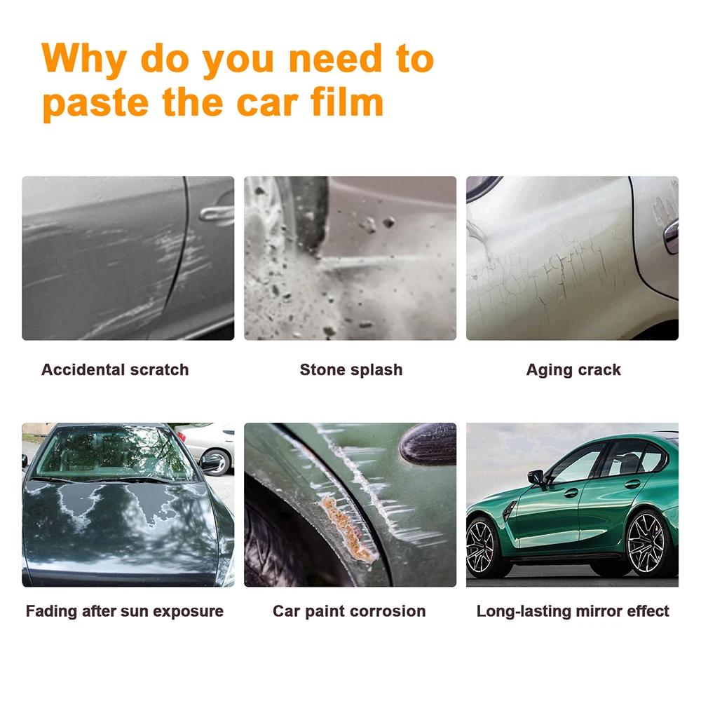 Paint Protection Film for BMW M3 G80 2021-2023 TPU Anti-Scratch Pre-Cut Headlight & Mirror PPF