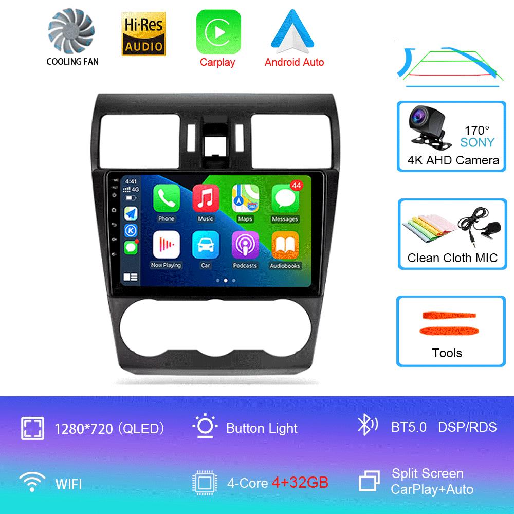 Android 14 Video Player Car Radio For Subaru Forester 4 SJ 2012 - 2015 Multimedia Navigation Stereo GPS No 2din 2 Din Dvd