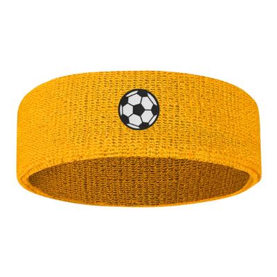 Sweat Absorbing Cartoon Sports Headband Polyester Soccer Printed High Elasticity Sweatband Soild Color Wicking