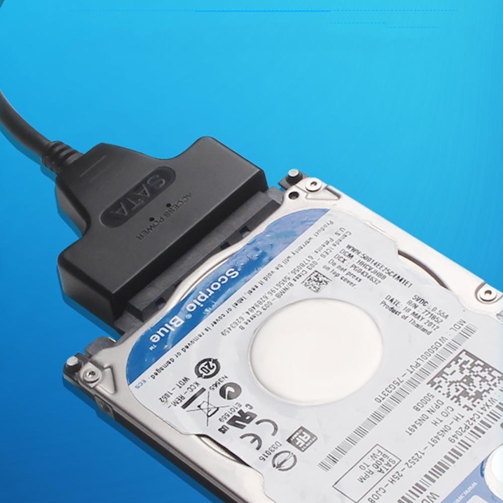 Quickly access a SATA 2.5" SSD or HDD through the USB-A port on a laptop with this SATA to USB cable