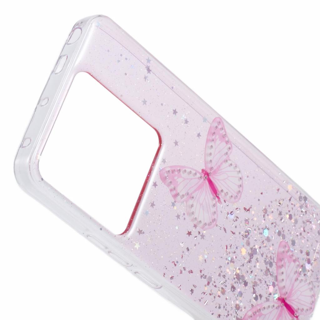 AW Series For Xiaomi Redmi Note 13 Pro 5G/Poco X6 5G Case TPU+PVC Butterfly Pattern Phone Cover